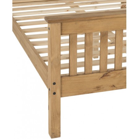 Monaco Wooden Bed Frame With High Foot End | Furnisho