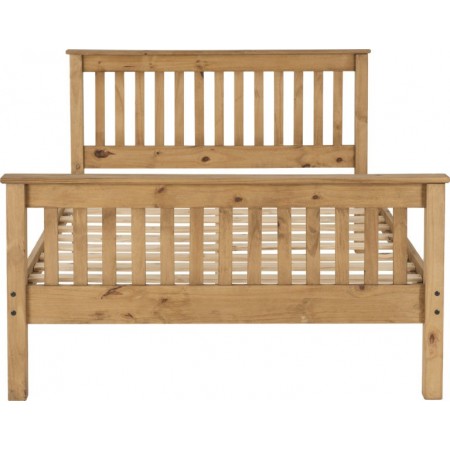 Monaco Wooden Bed Frame With High Foot End | Furnisho