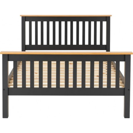 Monaco Wooden Bed Frame With High Foot End | Furnisho