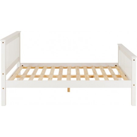 Monaco Wooden Bed Frame With High Foot End | Furnisho