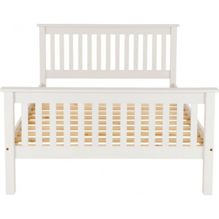 Monaco Wooden Bed Frame With High Foot End | Furnisho