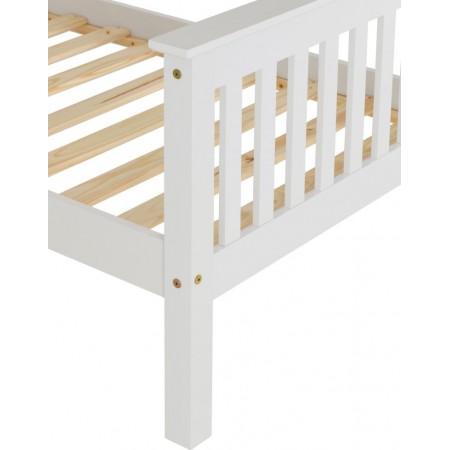 Monaco Wooden Bed Frame With High Foot End | Furnisho