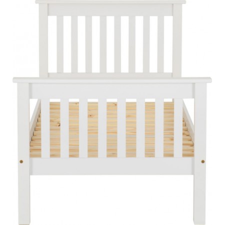 Monaco Wooden Bed Frame With High Foot End | Furnisho