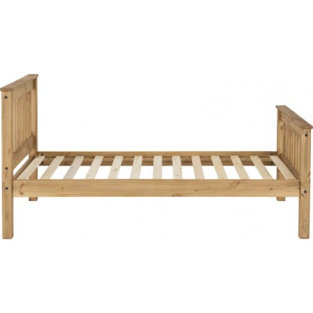 Monaco Wooden Bed Frame With High Foot End | Furnisho