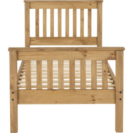 Monaco Wooden Bed Frame With High Foot End | Furnisho