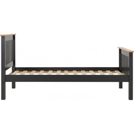 Monaco Wooden Bed Frame With High Foot End | Furnisho