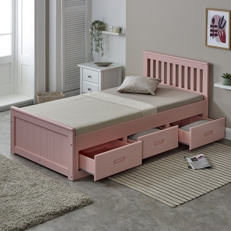 Pine storage bed | Wooden storage beds | Furnisho