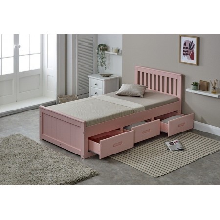 Pine storage bed | Wooden storage beds | Furnisho