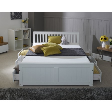 Pine storage bed | Wooden storage beds | Furnisho