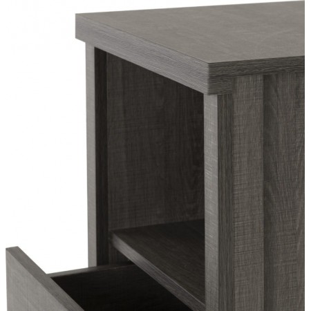 Lisbon 2 Drawer 1 Shelf Bedside Cabinet | Furnisho