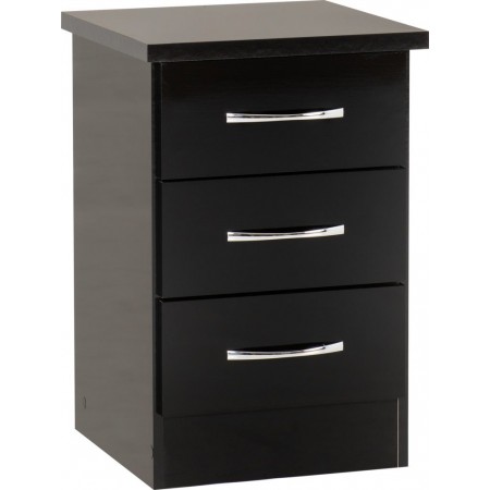 Nevada 3 Drawer Bedside | Furnisho