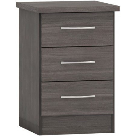 Nevada 3 Drawer Bedside | Furnisho