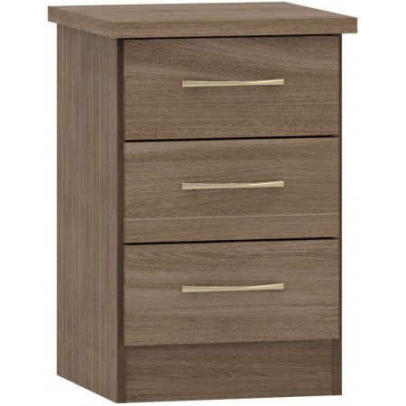 Nevada 3 Drawer Bedside | Furnisho