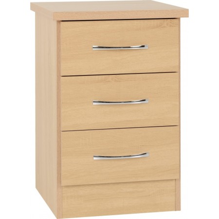 Nevada 3 Drawer Bedside | Furnisho
