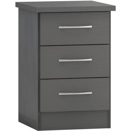 Nevada 3 Drawer Bedside | Furnisho