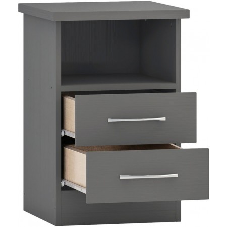 Nevada 2 Drawer Bedside | Furnisho
