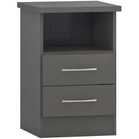Nevada 2 Drawer Bedside | Furnisho