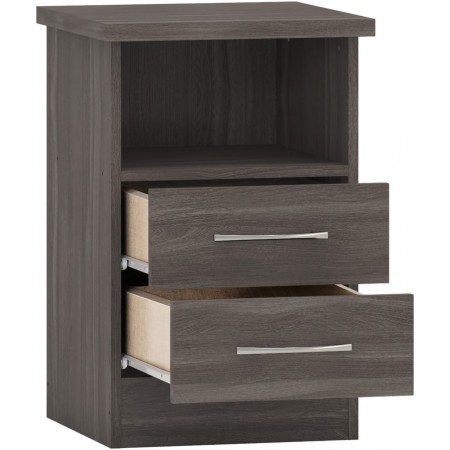 Nevada 2 Drawer Bedside | Furnisho
