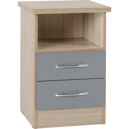 Nevada 2 Drawer Bedside | Furnisho