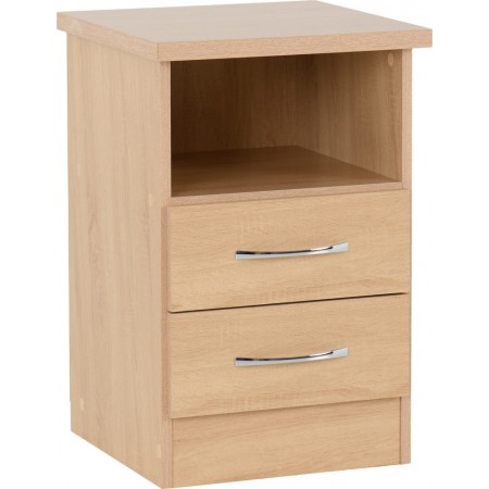 Nevada 2 Drawer Bedside | Furnisho