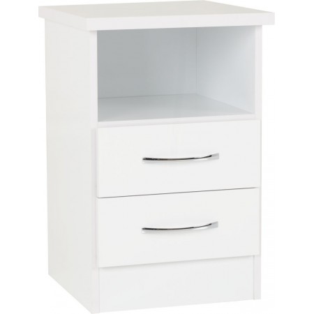 Nevada 2 Drawer Bedside | Furnisho