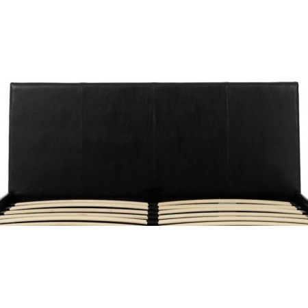 Waverley Storage Bed With Black Faux Leather | Furnisho