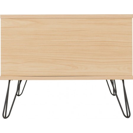 Bergen 2 Drawer Coffee Table With Oak Effect/White/Grey | Furnisho