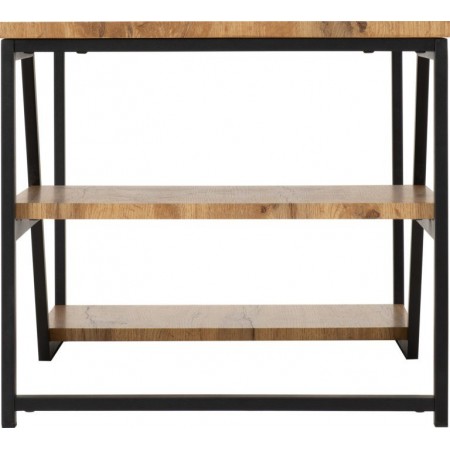 Durham Coffee Table With Light Oak Effect/Black | Furnisho