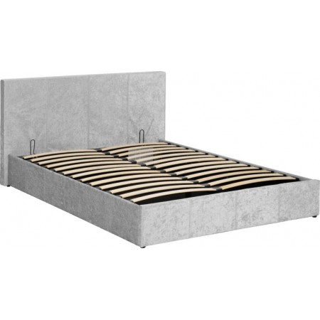 Waverley 4'6" Storage Bed With Grey Crushed Velvet | Furnisho