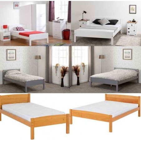 Amber Wooded Bed Frame | Furnisho