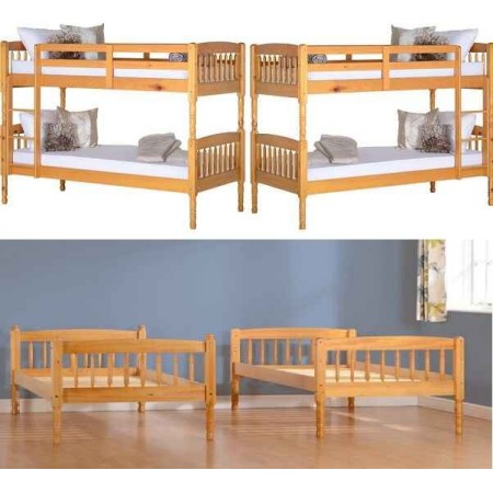 Albany Bunk Bed Frame Antique Pine | Furnisho