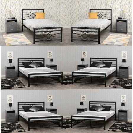 Kelly Metal Frame Bed |Furnisho