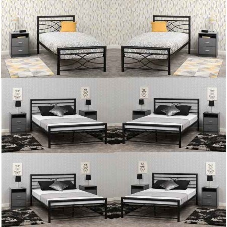 Kelly Metal Frame Bed |Furnisho