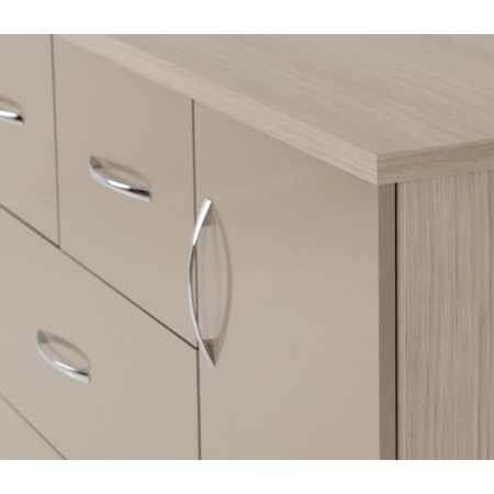 Nevada 5 Drawer Low Wardrobe | Furnisho