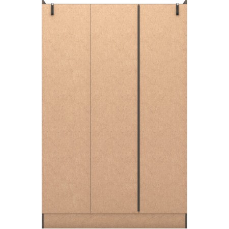 Nevada 3 Door 2 Drawer Mirrored Wardrobe | Furnisho
