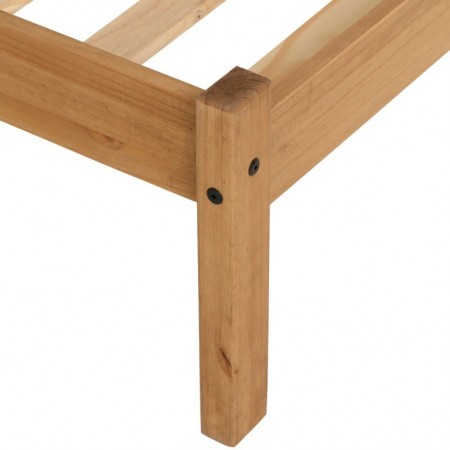 Maya  Wooden Distressed Waxed Pine Bed Frame | Furnisho