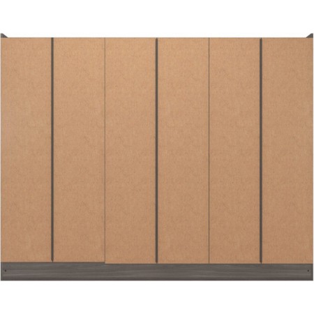 Nevada 6 Door 2 Drawers Wardrobe with Mirrors | Furnisho