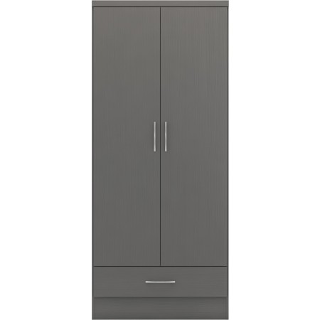Nevada 2 Door 1 Drawer Wardrobe | Furnisho