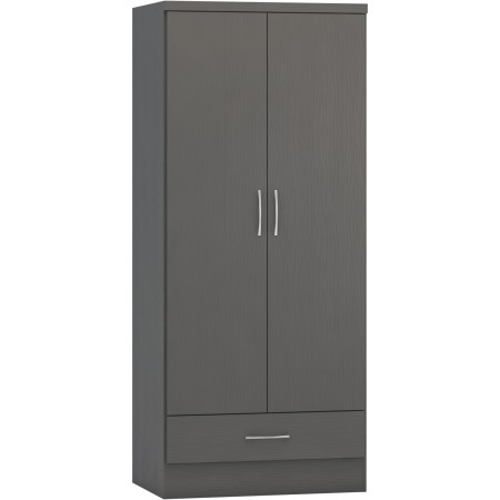 Nevada 2 Door 1 Drawer Wardrobe | Furnisho