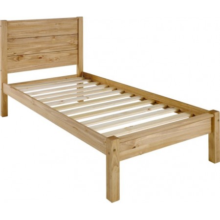 Barton Wooden Bed Frame Waxed Pine | Furnisho