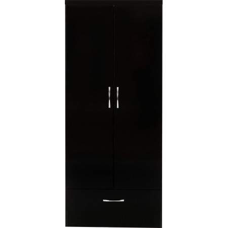 Nevada 2 Door 1 Drawer Wardrobe | Furnisho
