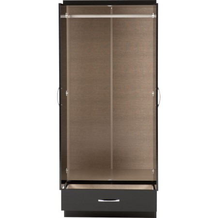 Nevada 2 Door 1 Drawer Wardrobe | Furnisho