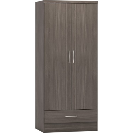 Nevada 2 Door 1 Drawer Wardrobe | Furnisho