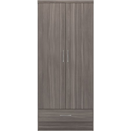 Nevada 2 Door 1 Drawer Wardrobe | Furnisho
