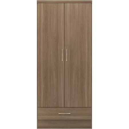 Nevada 2 Door 1 Drawer Wardrobe | Furnisho