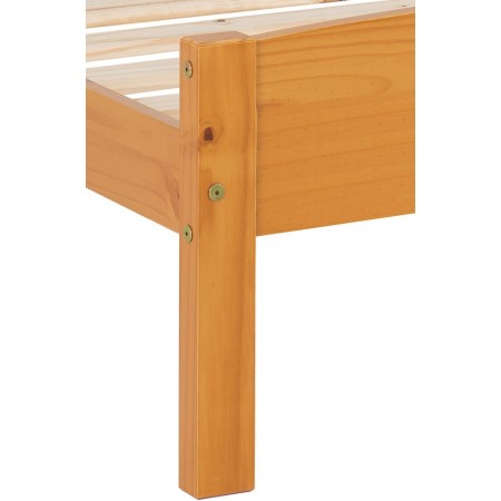 Amber Wooded Bed Frame | Furnisho