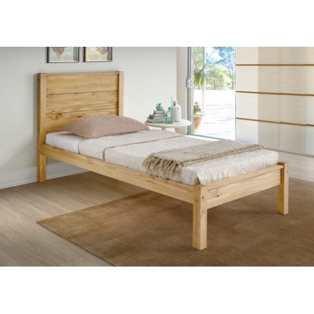 Barton Wooden Bed Frame Waxed Pine | Furnisho
