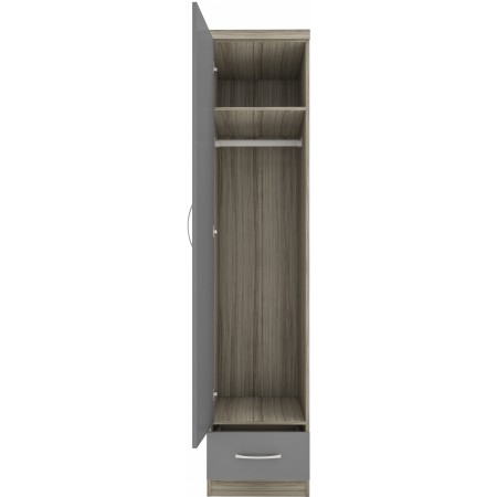 Nevada 1 Door 1 Drawer Wardrobe | Furnisho
