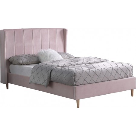 Amelia Velvet Fabric Bed | Furnisho