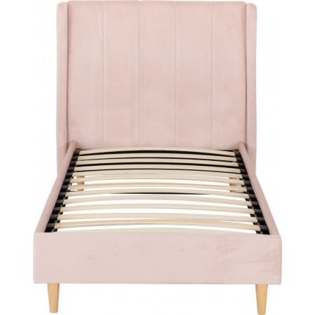 Amelia Velvet Fabric Bed | Furnisho